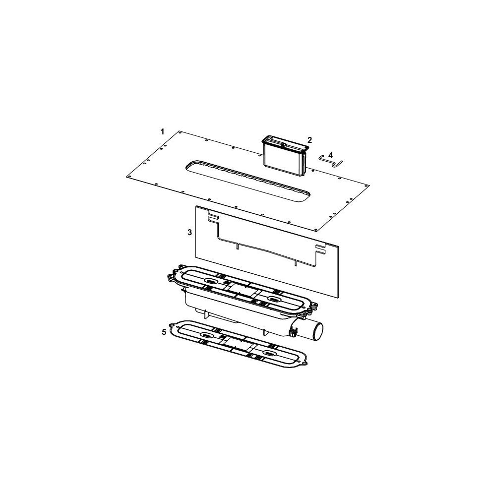 Tece drainprofile Ablauf Norm DN 50 mit seitlichem Auslauf 0,8 l/s... TECE-673002 4027255059955 (Abb. 5)