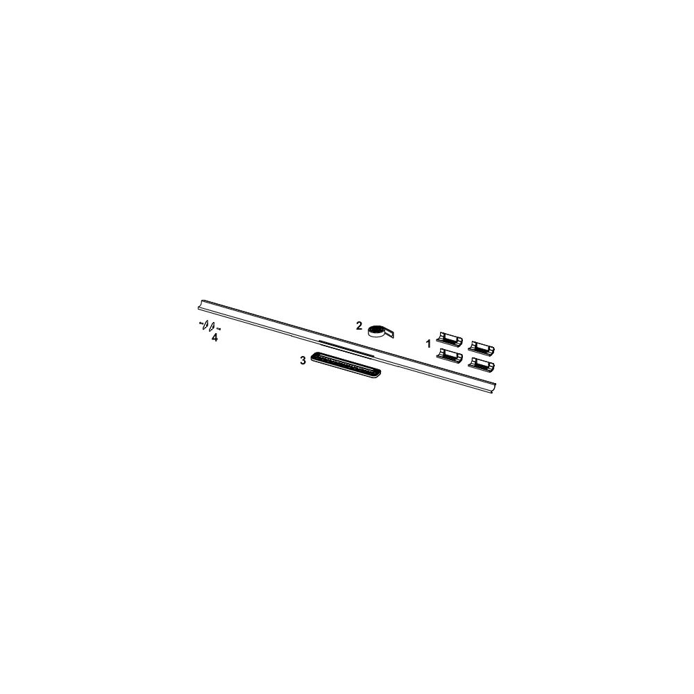 Tece drainway Duschprofil mit farbiger Oberfläche, 1100mm, Bronze gebürstet... TECE-691140 4027255131743 (Abb. 4)