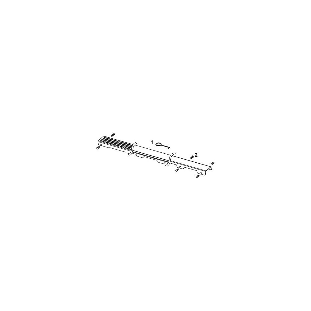 Tece drainline Glasabdeckung 900mm, Weiß satiniert... TECE-600993 4027255093317 (Abb. 4)