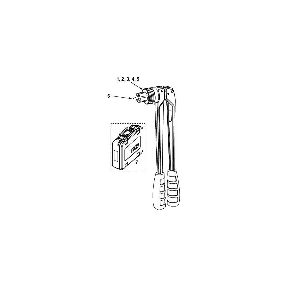 Tece flex Rohraufweitzange manuell Typ RAZ-V, inklusive Aufweitköpfe Dimension 16-32mmmm... TECE-720056 4027255002654 (Abb. 3)