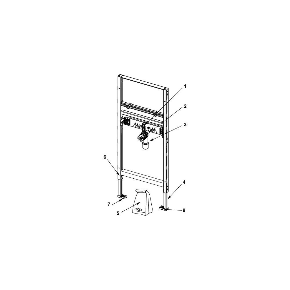 Tece profil Waschtischmodul Bauhöhe 1120mm... TECE-9310000 4027255005327 (Abb. 4)