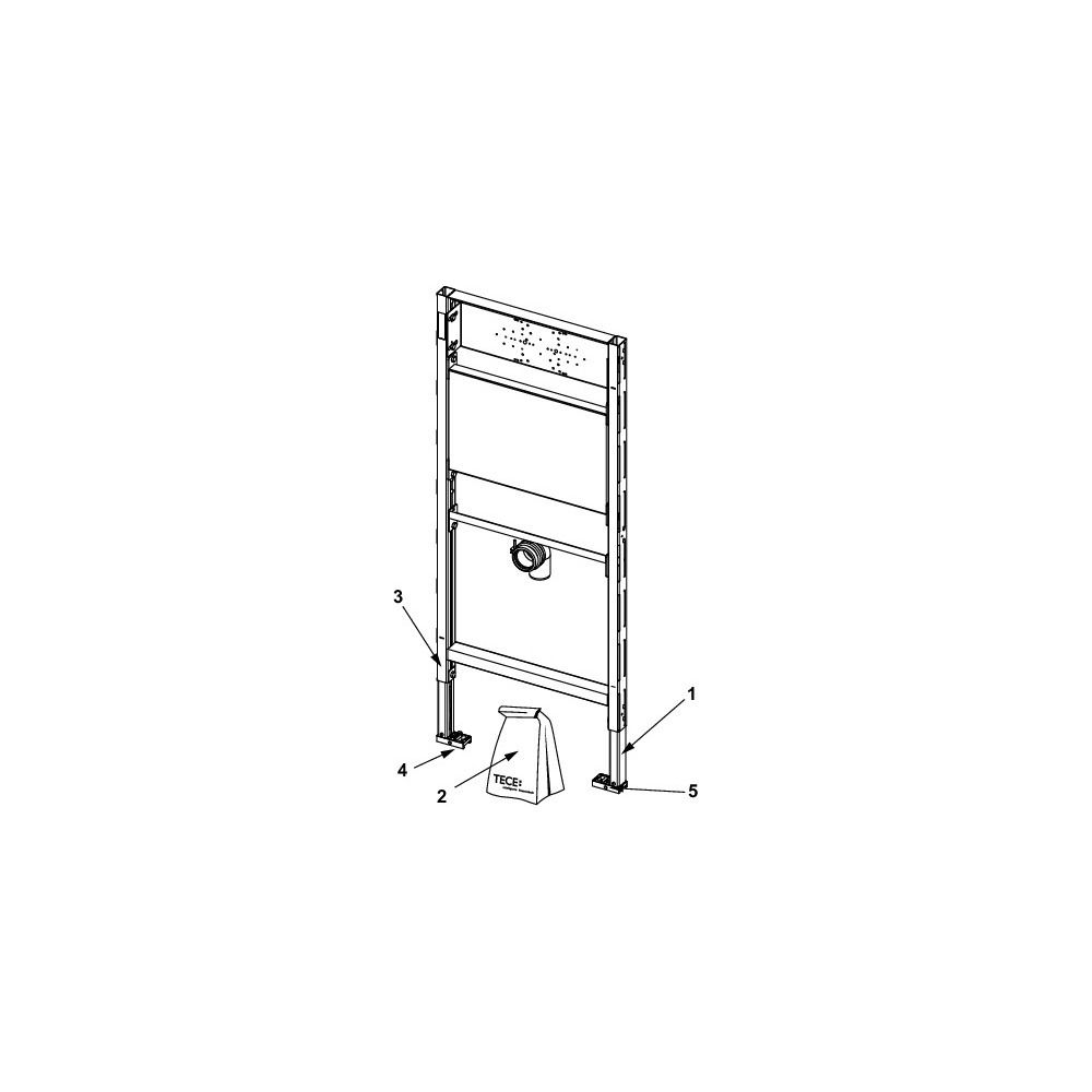 Tece profil Waschtischmodul Bauhöhe 1120mm für Ausgussbecken... TECE-9310002 4027255005341 (Abb. 4)