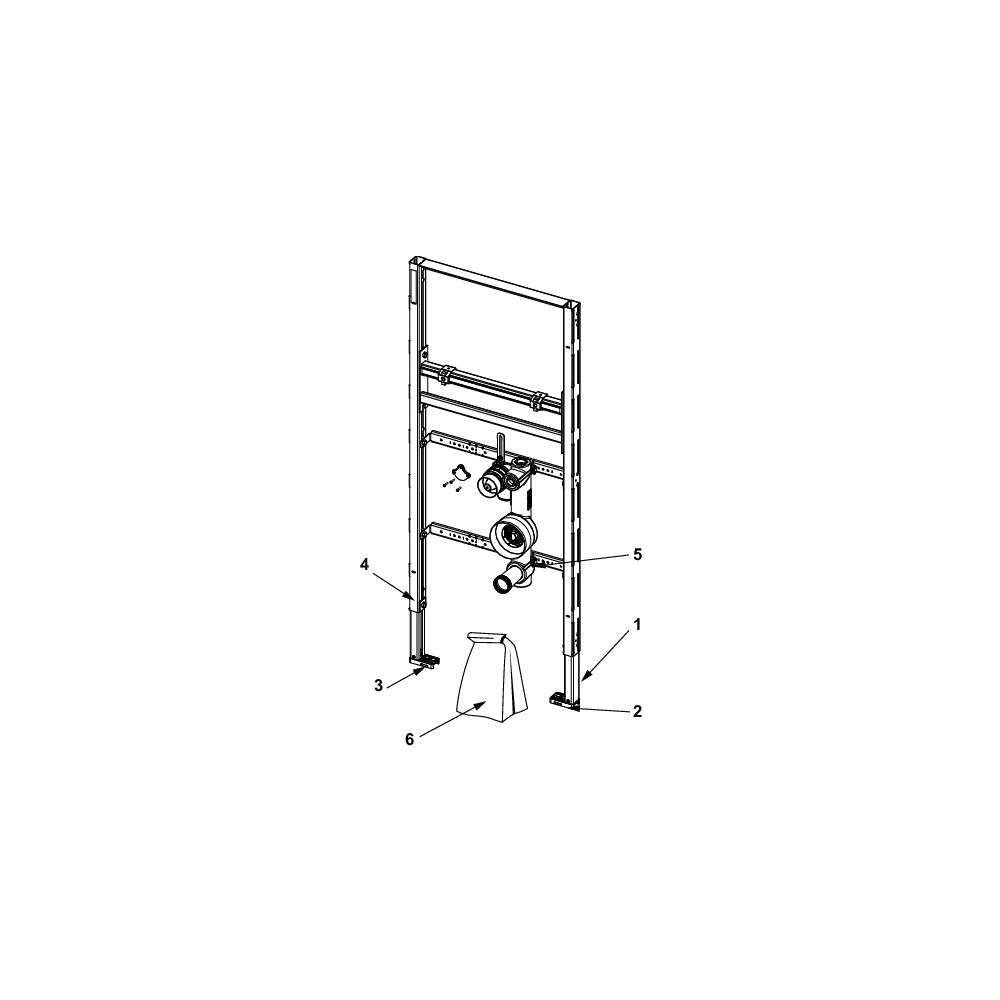 Tece profil Waschtischmodul mit 1 Montageblock zur Aufnahme einer Wasserzähler-Messkapsel... TECE-9310026 4027255131576 (Abb. 4)
