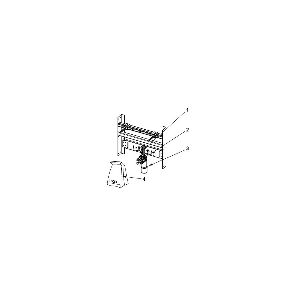 Tece Waschtischträger für Einbau in Metall- und Holzständerwände... TECE-9510003 4027255005389 (Abb. 4)