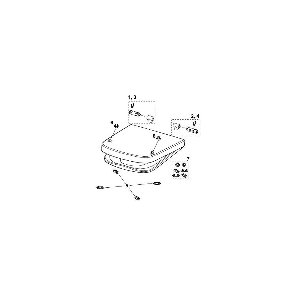Tece WC-Sitz mit Deckel Classic... TECE-9700600 4027255047860 (Abb. 4)