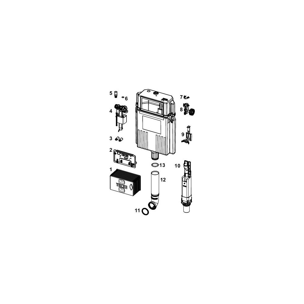 Tece Compact 320-Spülkasten... TECE-9820107 4027255094833 (Abb. 2)