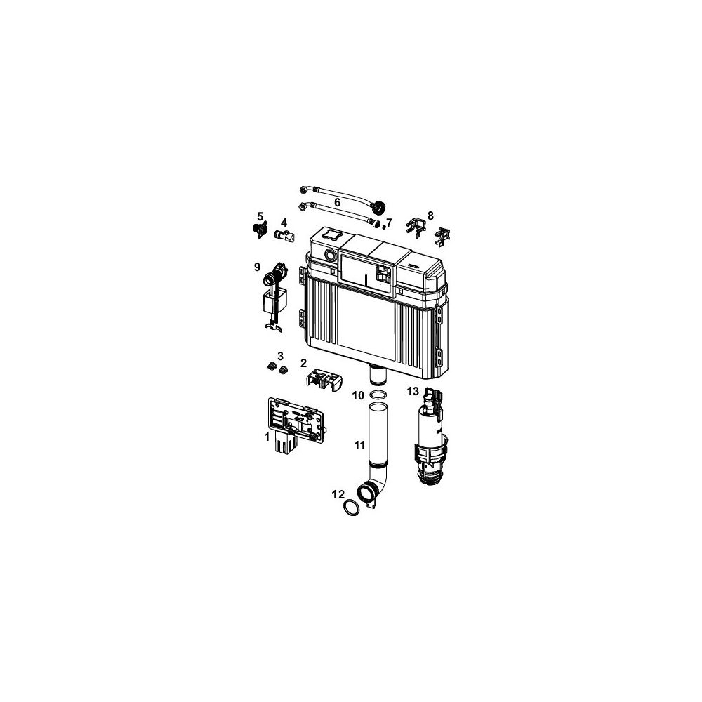 Tece Uni-Spülkasten für Tece lux Module... TECE-9820575 4027255088962 (Abb. 2)
