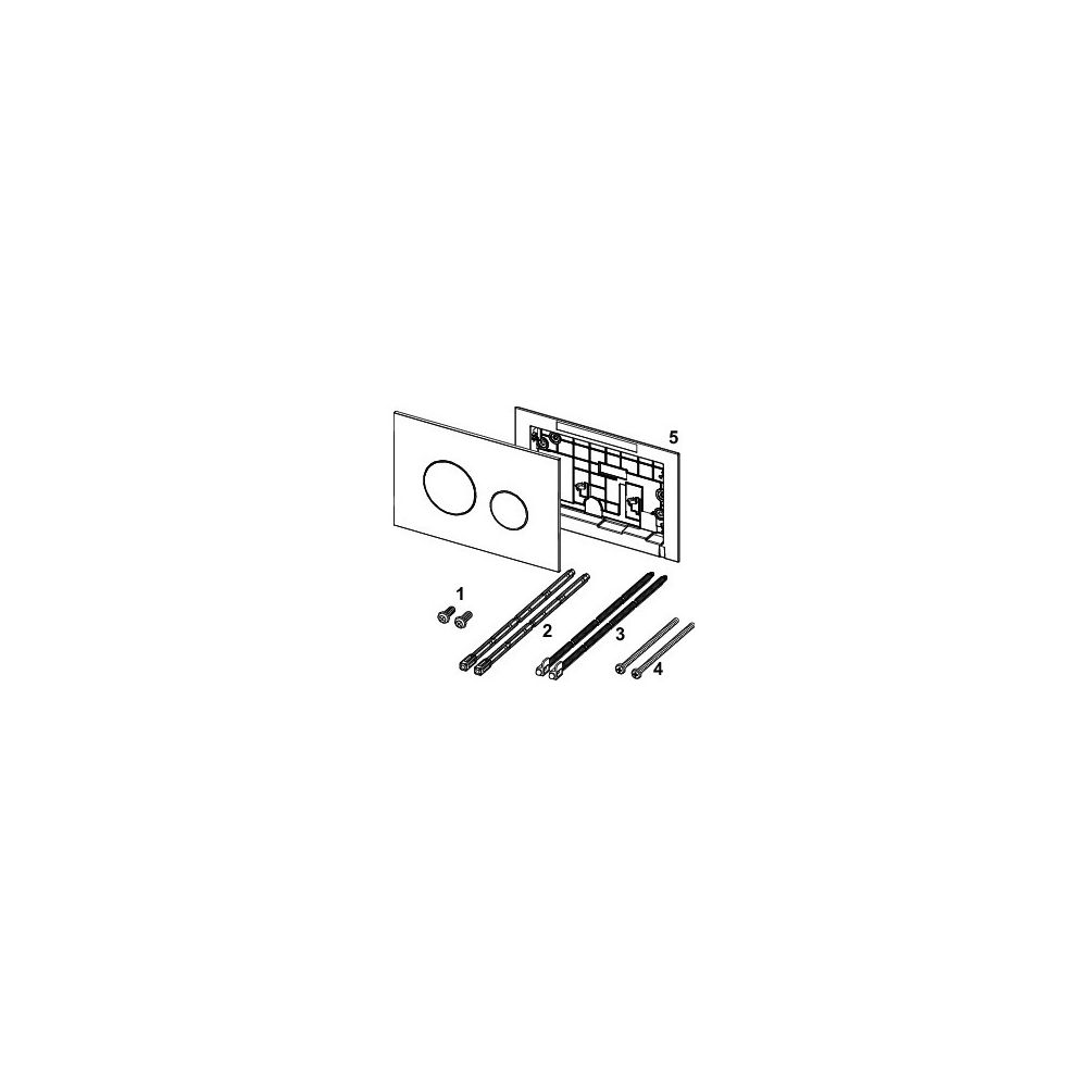 Tece loop WC-Betätigungsplatte Kunststoff Zweimengentechnik, Weiß glänzend... TECE-9240920 4027255082557 (Abb. 4)