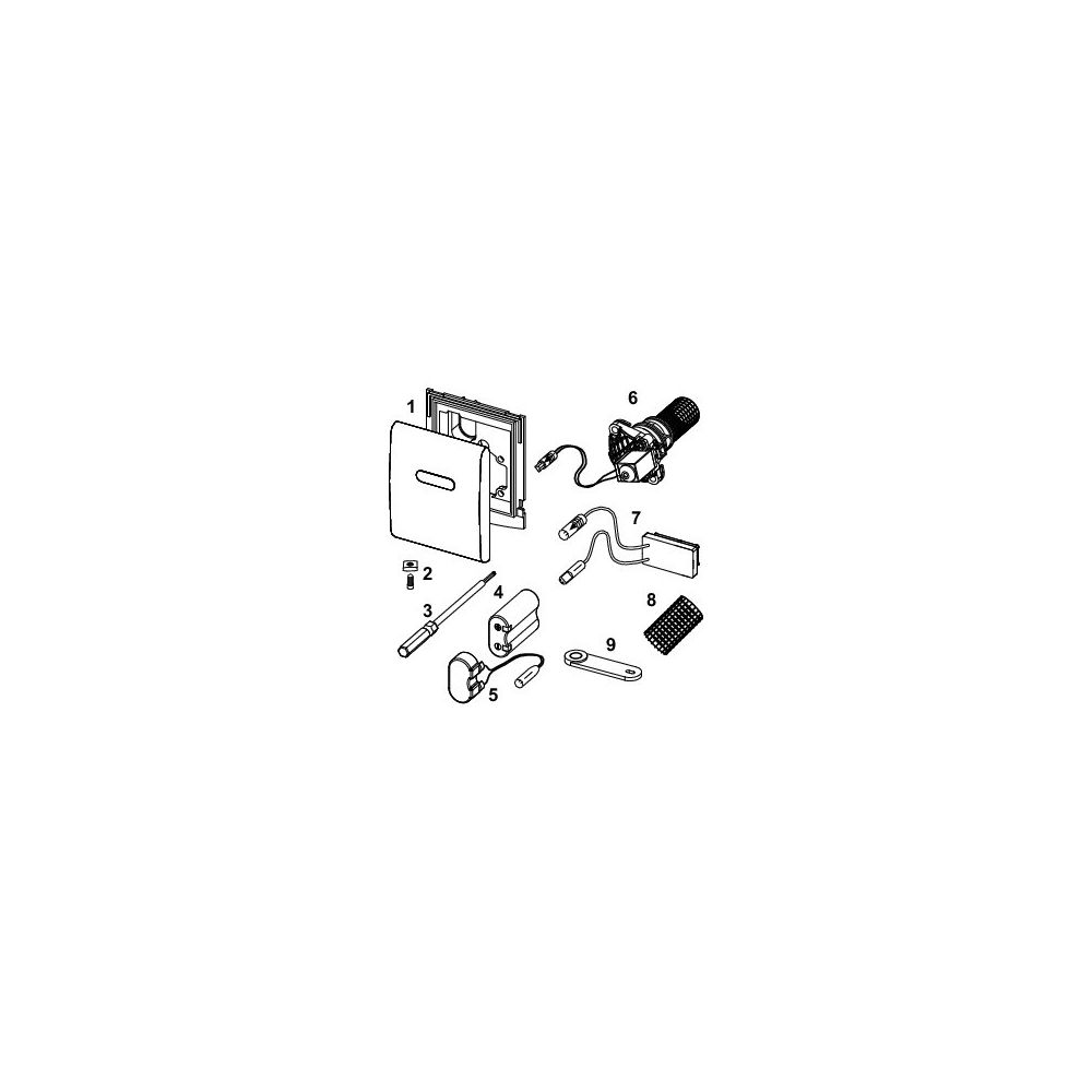 Tece planus Elektronik Urinal 6 V-Batterie, Weiß glänzend... TECE-9242356 4027255024533 (Abb. 4)