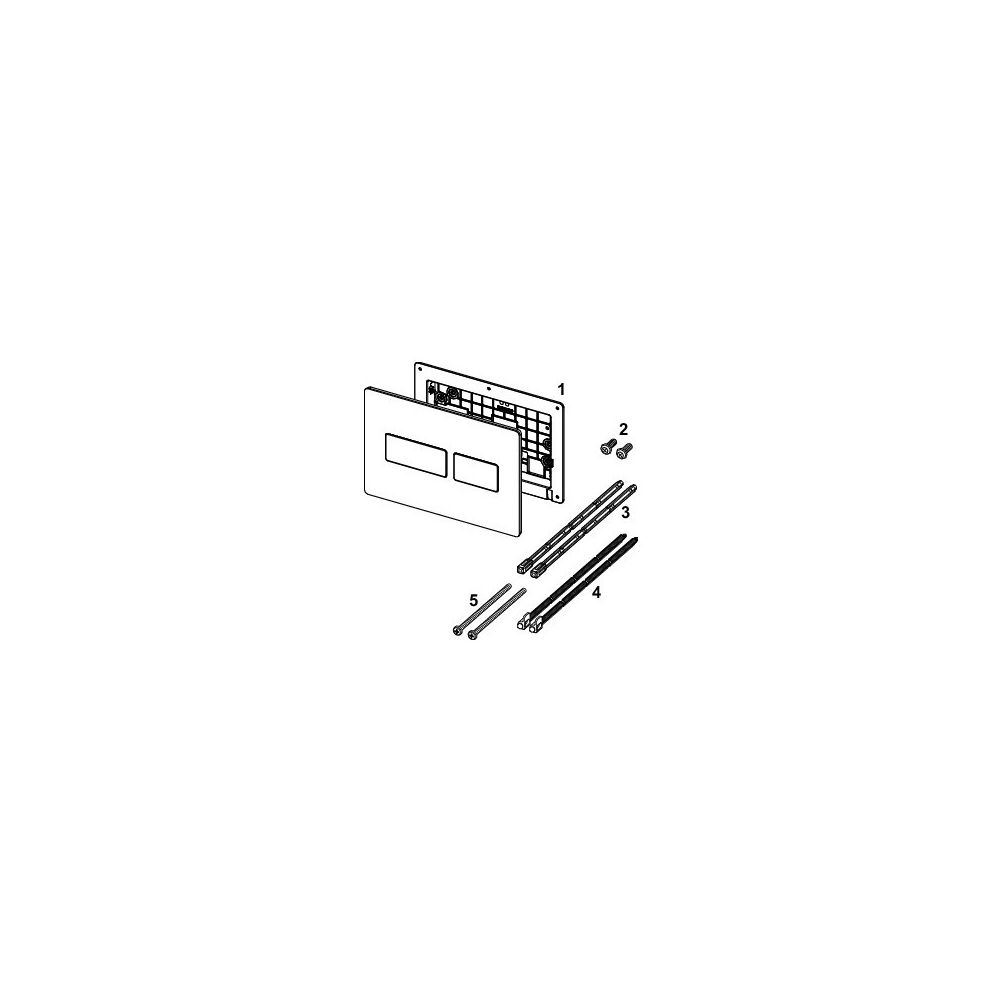 Tece solid WC-Betätigungsplatte Zweimengentechnik, Mattschwarz... TECE-9240416 4027255086548 (Abb. 4)