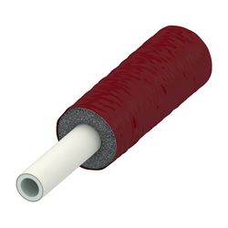 Tece logo Verbundrohr Pe-Rt/Ai 16x2,0mm RS 9mm, Rolle 75m, rot vorgedämmt... TECE-8702016 4027255055131 (Abb. 1)