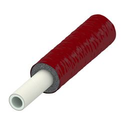 Tece logo Verbundrohr Pe-Rt/Ai 16x2,0mm RS 6mm, Rolle 75m, rot vorgedämmt... TECE-8702116 4027255055100 (Abb. 1)