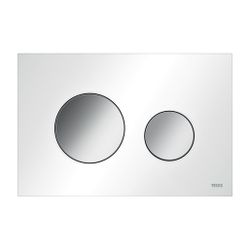 Tece loop WC-Betätigungsplatte Kunststoff Zweimengen Weiß glänzend Tasten Chrom glänzend... TECE-9240927 4027255087729 (Abb. 1)