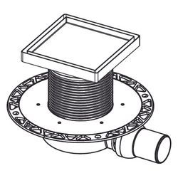 Tece drainpoint Ablaufset S 116 superflach mit Seal System, Universalflansch, befliesbare... TECE-3601108 4027255131019 (Abb. 1)