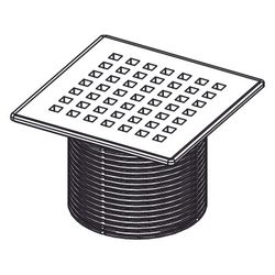 Tece drainpoint S Rostrahmen 150x150mm inklusive Designrost quadratum, Edelstahl... TECE-3660008 4027255031111 (Abb. 1)