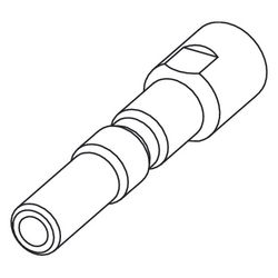 Tece drainway Adapter für Hochdruckreiniger, Stecknippel D 12mm, Adapter für Nilfisk... TECE-694004 4027255133358 (Abb. 1)