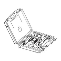 Tece flex RazFaz Werkzeugset Dimension 16-32mmmm, Akkupress- und Aufweitwerkzeug im Koffer... TECE-720174 4027255018495 (Abb. 1)