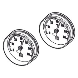 Tece floor Thermometer, Set für Komfort Heizkreisverteiler, 0-60 Grad C... TECE-77311320 4027255131521 (Abb. 1)