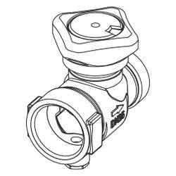 Tece floor Regulierventil Rp 1" Innengewinde x R 1" Außengewinde flachdichtend... TECE-77383001 4027255059702 (Abb. 1)