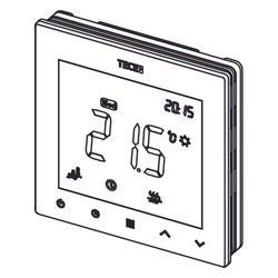 Tece floor Raumthermostat mit LC-Display, RT-D UP-230V, Schwarz, 77410063... TECE-77410063 4027255135000 (Abb. 1)