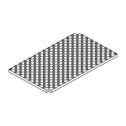 Tece floor Noppenplatte 30-2/14-17mm, Wärmeleitfähigkeitsgruppe 040, 29dB, 5 kN/m2, 1,2m... TECE-77510010 4027255027893 (Abb. 1)