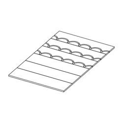Tece floor Kombielement Unterputz 16/12 EPS, Dicke 16mm, VA 150... TECE-77520002 4027255062948 (Abb. 1)