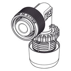 Tece logo-Ax Schnelladapter Winkel 90Grad Dimension 16mm x 1/2", Siliziumbronze... TECE-8804802 4027255098923 (Abb. 1)