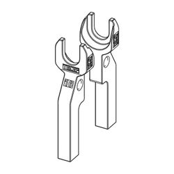 Tece logo-Ax Gabelkopfpaar Dimension 16mm... TECE-8809816 4027255066519 (Abb. 1)