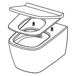 Tece neo Set Kaltwasser und Dusch-WC/WC-Sitz Tece neo/one mit Deckel slim... TECE-9700214 4027255098879 (Abb. 1)