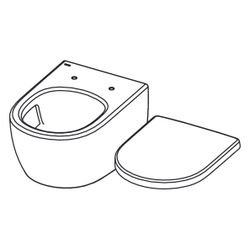 Tece loft WC-Keramik Set mit cyclon flush und WC-Sitz im klassisch-hohen Design... TECE-9700224 4027255131828 (Abb. 1)