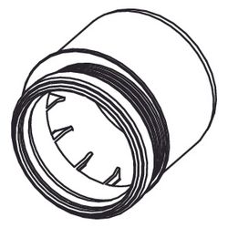 Tece WC-Übergangsstück DN 90/100 PP-Adapter... TECE-9820136 4027255018211 (Abb. 1)