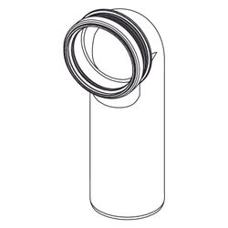 Tece box WC Ablaufbogen DN 90/90 Material PE-HD... TECE-9820150 4027255031869 (Abb. 1)