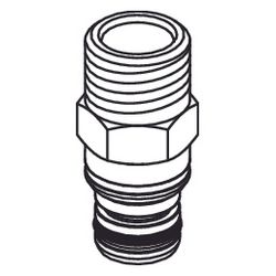 Tece Wasseranschlussnippel 1/2" Außengewinde mit O-Ring... TECE-9820234 4027255023833 (Abb. 1)