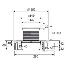 Tece drainpoint Ablaufset S 116 superflach mit Seal System, Universalflansch, befliesbare... TECE-3601108 4027255131019 (Abb. 1)