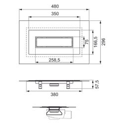 Tece drainline Duschrinne für Flüssigböden mit beschichtbarem Rinneneinleger als Set, 300m... TECE-640427 4027255135482 (Abb. 1)