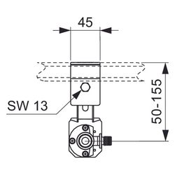 Tece profil Armaturenanschluss mit Wandscheibe Tece flex 16mm x 1/2", Siliziumbronze... TECE-9020051 4027255041158 (Abb. 1)