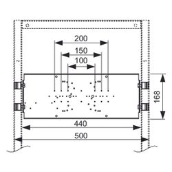 Tece profil Armaturentraverse mit Fußbremsen für UP- und AP-Armaturen zum nachträglichen ... TECE-9020061 4027255131668 (Abb. 1)