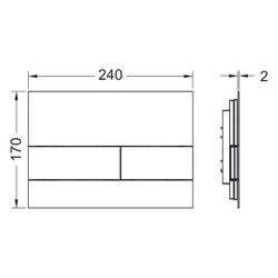 Tece square Metall 1 Ersatzteil Edelstahl... TECE-9820391 4027255058651 (Abb. 1)