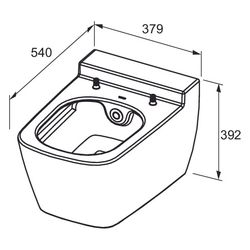 Tece one WC-Keramik mit Duschfunktion, Kaltwasser... TECE-9700201 4027255052017 (Abb. 1)
