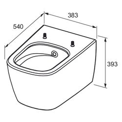 Tece neo Dusch-WC, Kaltwasser, Weiß... TECE-9700207 4027255098725 (Abb. 1)