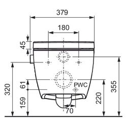 Tece one Set Dusch-WC Kaltwasseranschluss und Dusch-WC/WC Sitz mit Deckel classic... TECE-9700212 4027255131255 (Abb. 1)