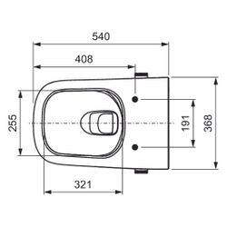 Tece one Set Warm-/Kaltwasser und Dusch-WC/WC Sitz Tece neo/one mit Deckel slim... TECE-9700213 4027255098862 (Abb. 1)