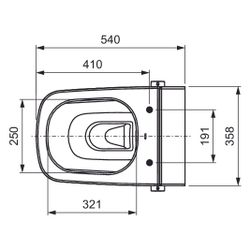 Tece one Set Warm-/Kaltwasser und Dusch-WC/WC Sitz Tece neo/one mit Deckel classic... TECE-9700216 4027255099197 (Abb. 1)