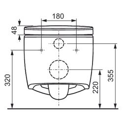 Tece loft WC-Keramik Set mit cyclon flush und WC-Sitz im klassisch-hohen Design... TECE-9700224 4027255131828 (Abb. 1)