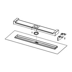 Tece drainline Evo Duschrinne farbig beschichtet, mattweiß 900mm... TECE-600908 4027255095663 (Abb. 1)