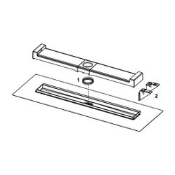 Tece drainline Evo Rinne mit Wandfliesenauflage mit befestigter Seal System Dichtmanschett... TECE-600903 4027255061675 (Abb. 1)