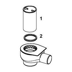 Tece drainline Ablauf Norm DN 50 mit seitlichem Auslauf 0,8 l/s... TECE-650001 4027255010789 (Abb. 1)