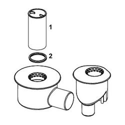 Tece drainline Ablauf Max DN 70 mit seitlichem Auslauf 1,2 l/s... TECE-650002 4027255015975 (Abb. 1)