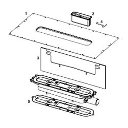 Tece drainprofile Ablauf flach DN 40 mit seitlichem Auslauf 0,53 l/s... TECE-673001 4027255061965 (Abb. 1)