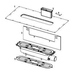 Tece drainprofile Ablauf Norm DN 50 mit seitlichem Auslauf 0,8 l/s... TECE-673002 4027255059955 (Abb. 1)